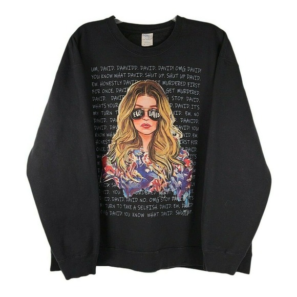 Port & Company Tops - Schitts Creek Alexis Rose Ew OMG David Sweatshirt